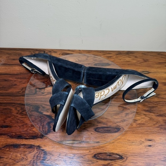 NEW Sam Edelman Yancy Ankle Strap Suede Heel Sandals - Picture 15 of 17